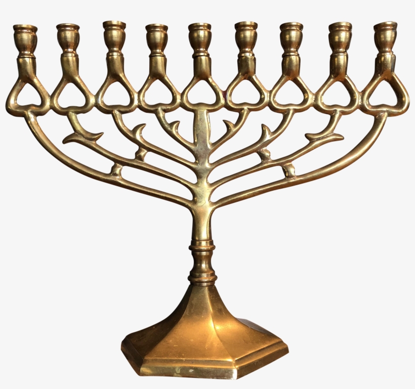 M#century Solid Brass Chanukah Menorah - Hanukkah, transparent png download