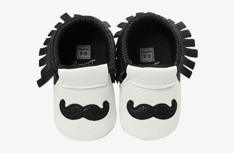 Petite Bello Shoes Black / 12 18 Months Little Mustache - Tels Pu Leather Baby Shoes Soft Infants Crib Moccs, transparent png download