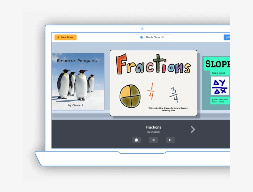 A Tablet And Laptop Mockup With Book Creator Books - Book, transparent png download