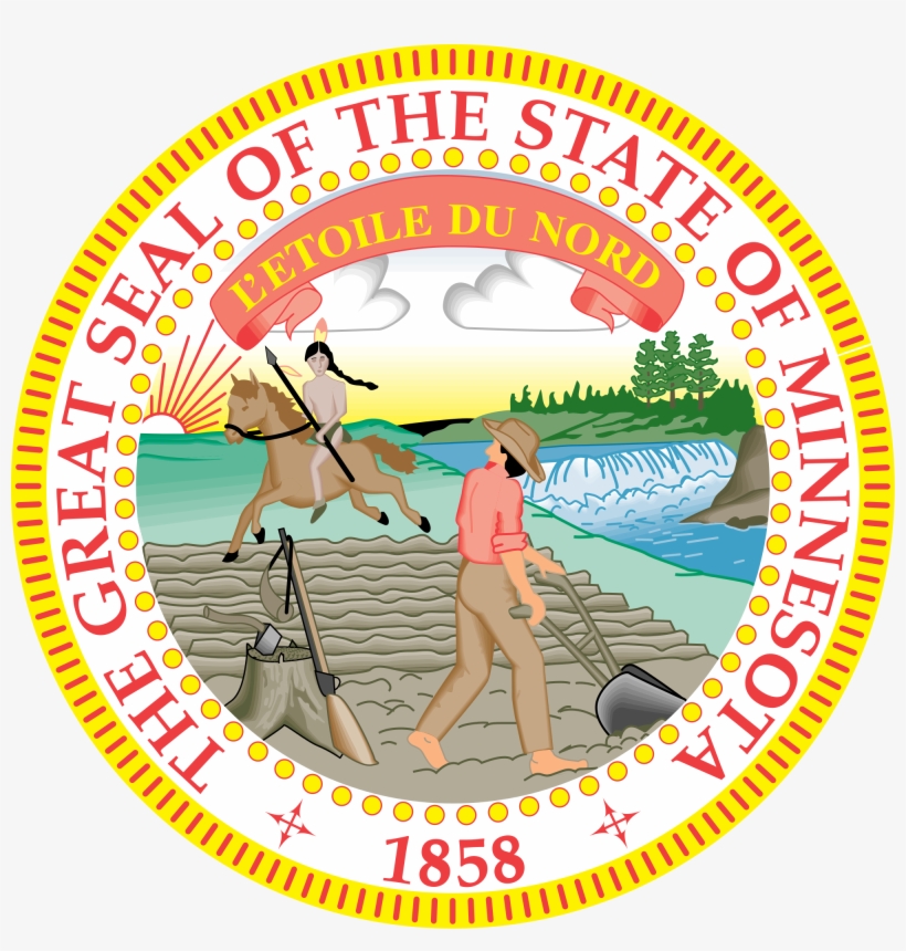 1861, The Minnesota State Seal, Minnesota's Official, transparent png download