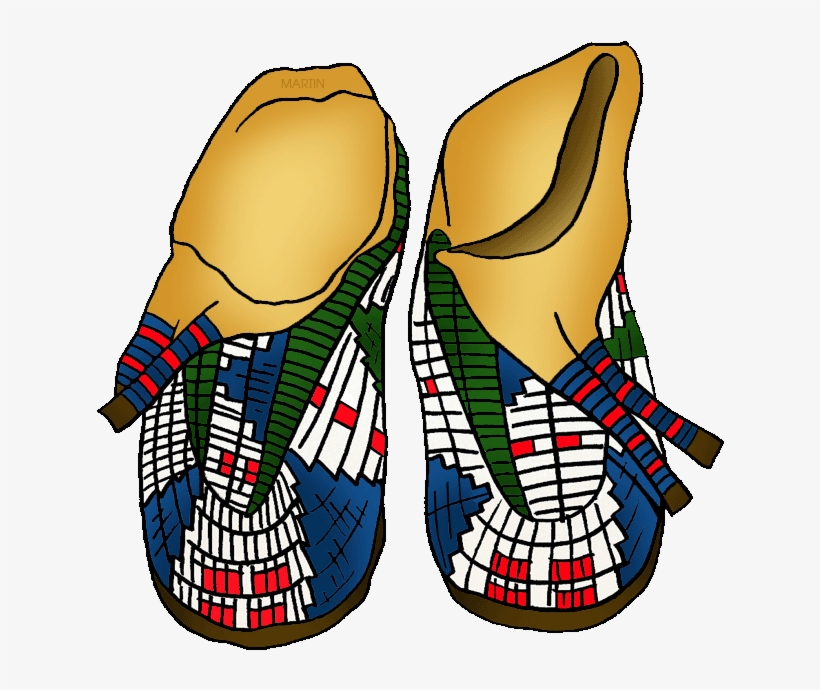 Native Americans Arts & Crafts - Native American Moccasins Clipart, transparent png download