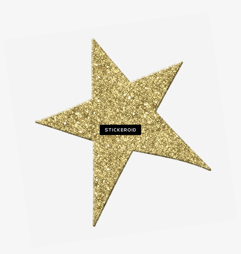 Sparkling Gold Star - Glitter Star, transparent png download