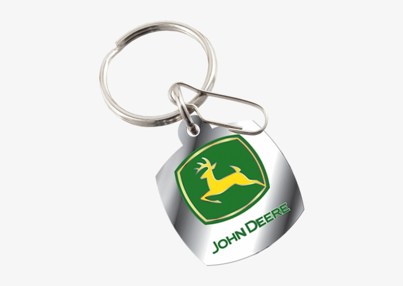 John Deere Enamel Key Chain - John Deere, transparent png download