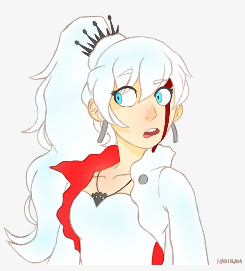 Navirah Weiss Schnee Yang Xiao Long Hair Facial Expression - Dead Anime Girl Crying, transparent png download