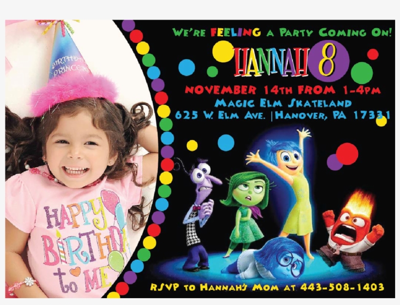 Inside Out Birthday Invitations - Academy Awards Winner Best Film 2016, transparent png download
