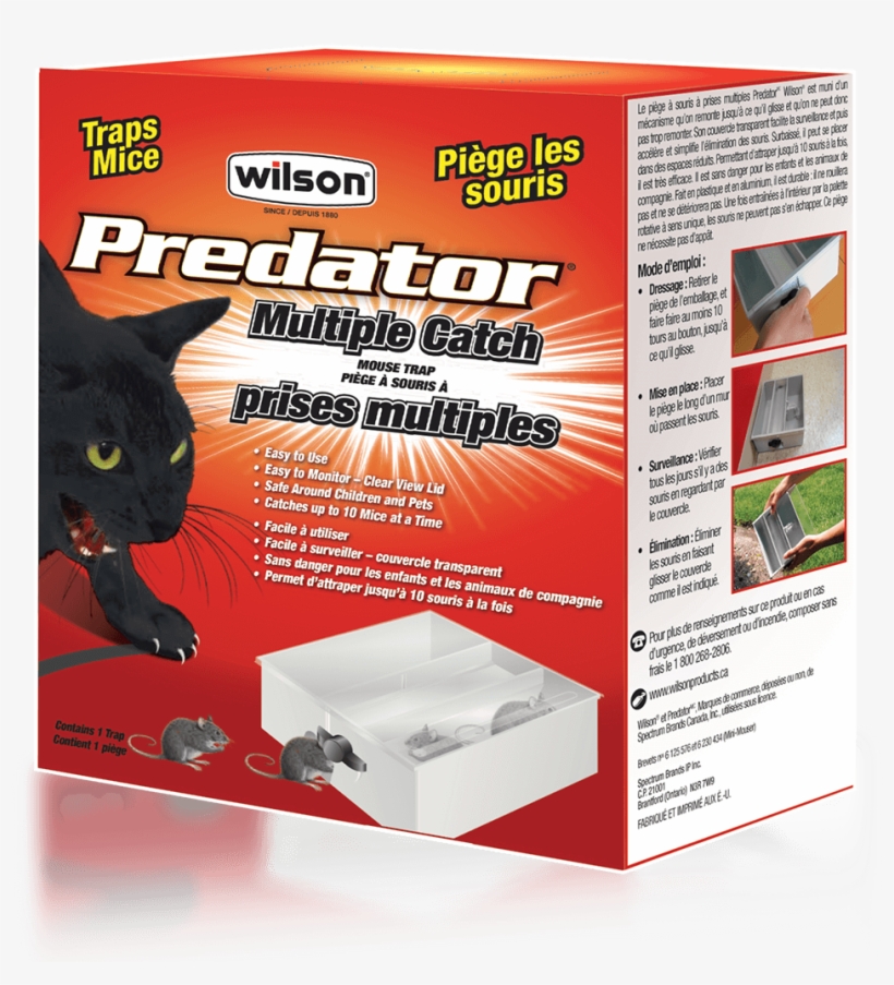 Wilson Predator Multiple Catch Mouse Trap - Wilson Predator Mouse Bait Station, transparent png download