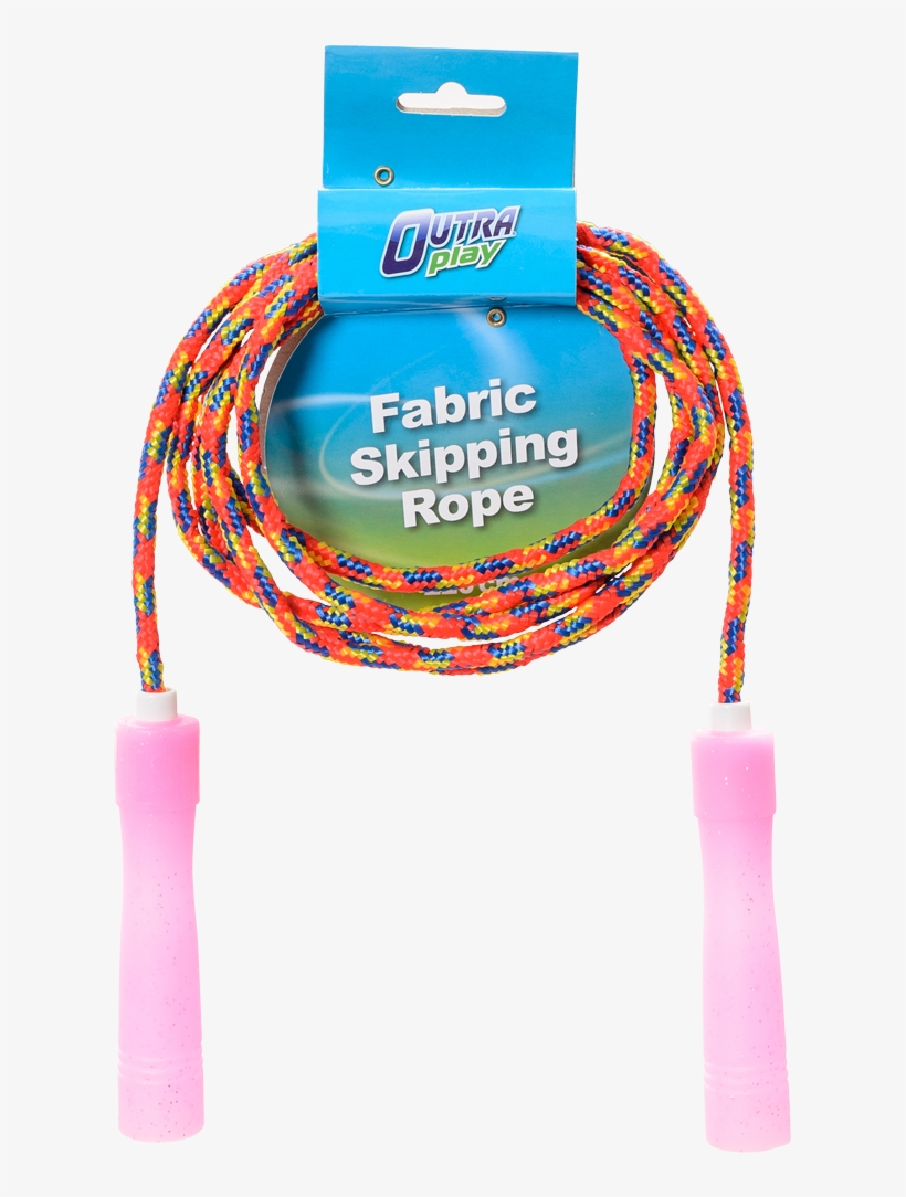 Outra Fabric Skipping Rope 220 Cm, Pink, Large - Outra Play Sjippetov Af Stof Lyserød, transparent png download