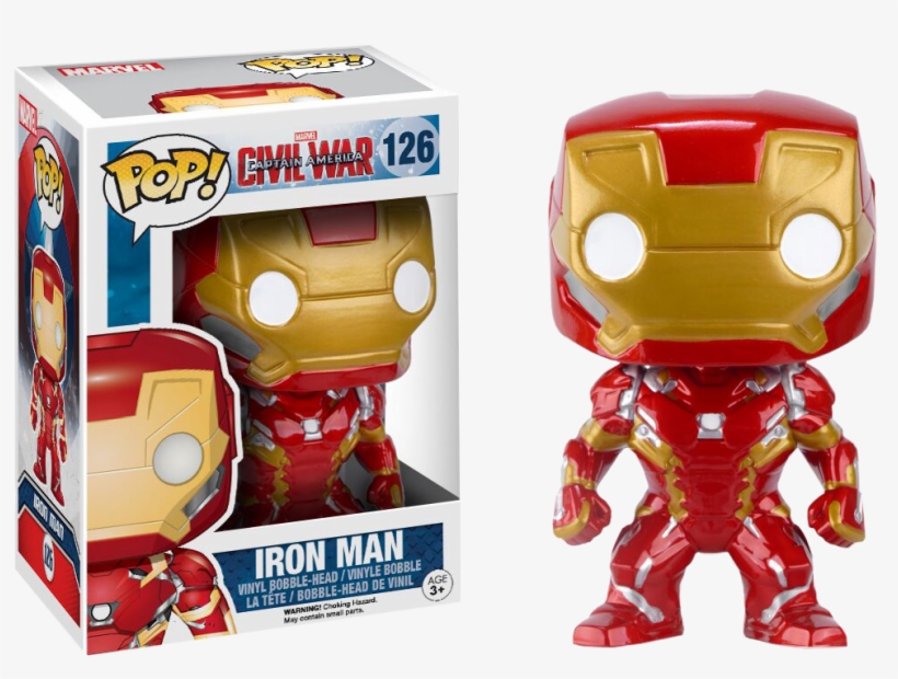 Civil War - Funko Pop Marvel Iron Man, transparent png download