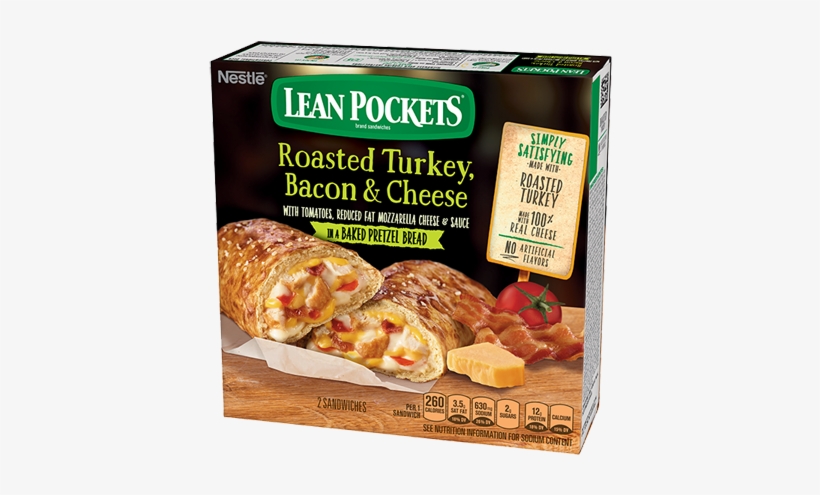 Roasted Turkey, Bacon &amp - Turkey Bacon Lean Pocket, transparent png download