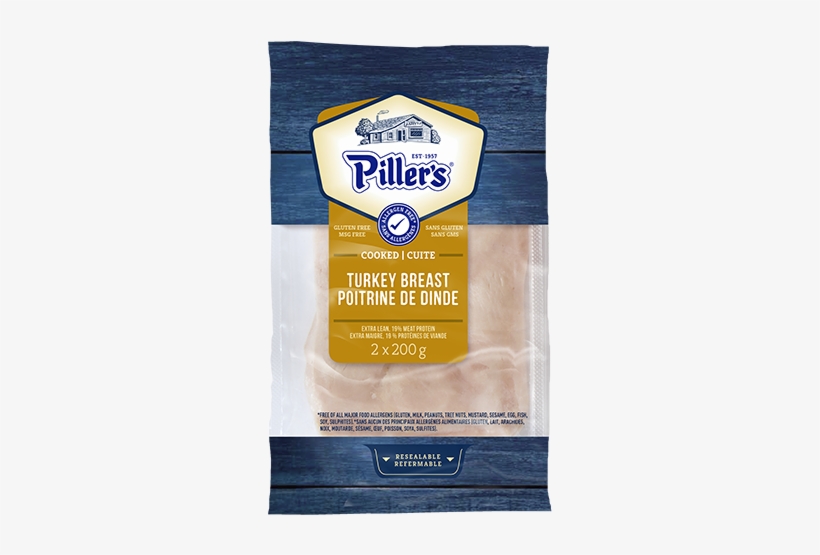 Piller's Cooked Turkey Breast - Food, transparent png download