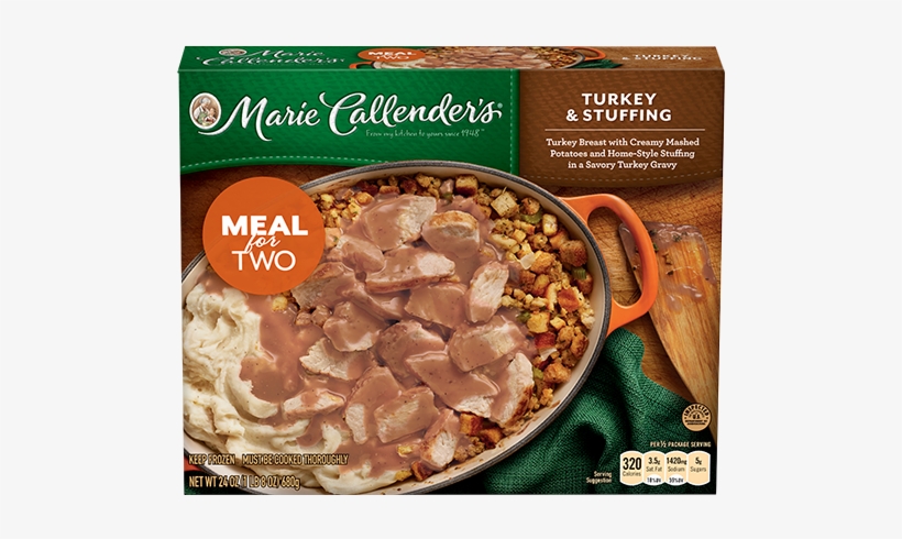 Turkey And Stuffing - Marie Callender's Meals For Two, transparent png download