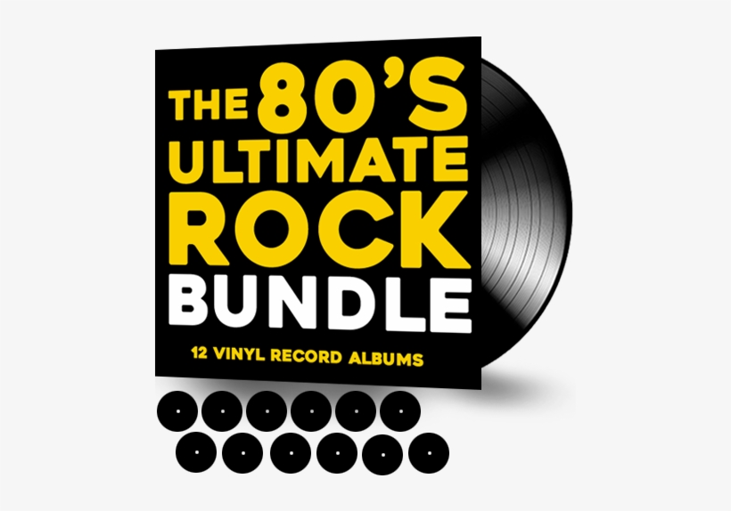 80's Ultimate Rock Bundle ***12 Vinyl Records Free - Mini Cooper, transparent png download