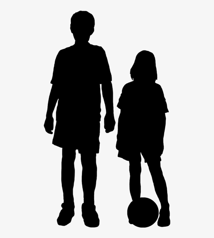 Children Silhouette Png, transparent png download