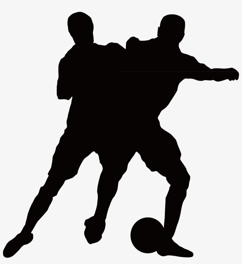 Football Player Illustration - Silhouette Penalty, transparent png download