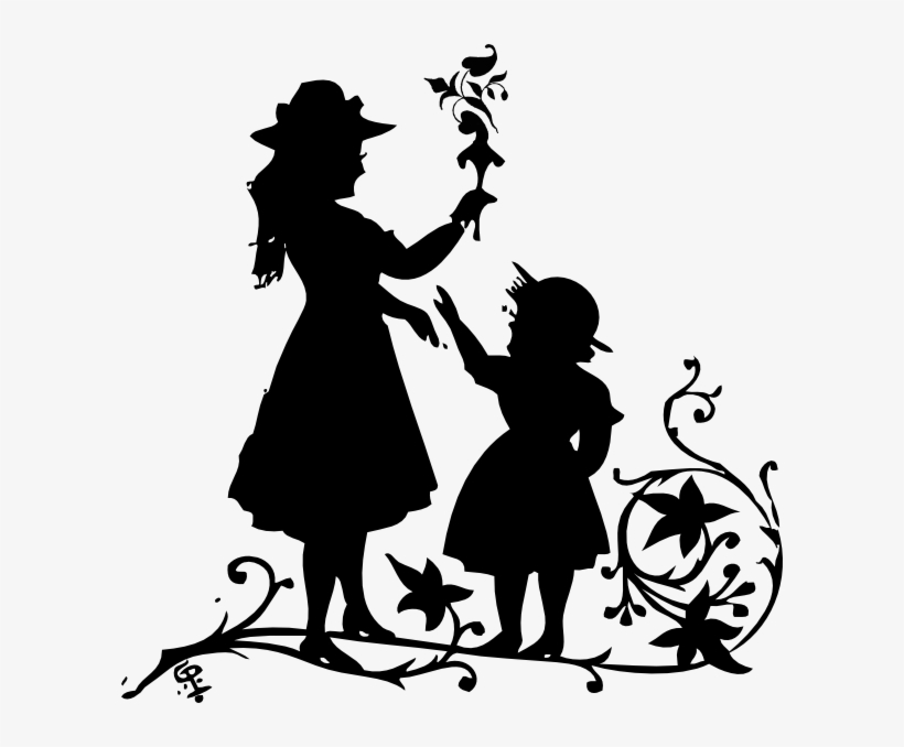 Child And Mom Svg Clip Arts 600 X 598 Px, transparent png download