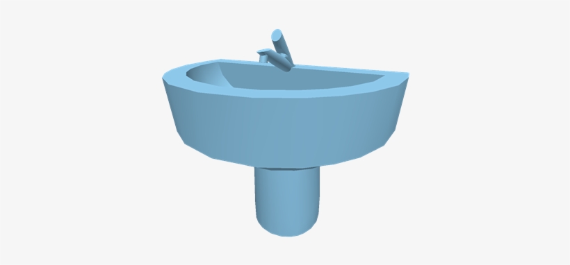 Pastel Blue Bathroom Sink - Bathroom Sink, transparent png download