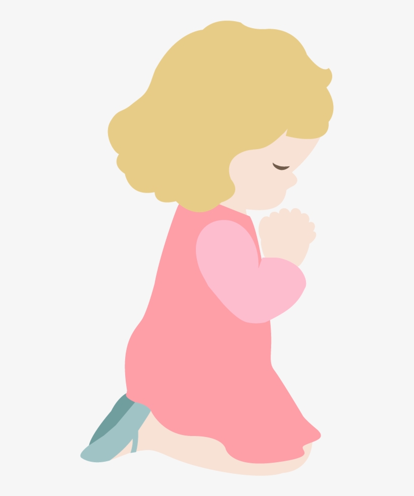 Clipart Royalty Free Silhouette Child At Getdrawings - Girl Praying Clip Art, transparent png download
