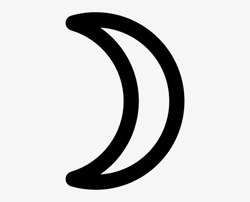 Moon Symbol Crescent Clip Art - Crescent Clipart, transparent png download