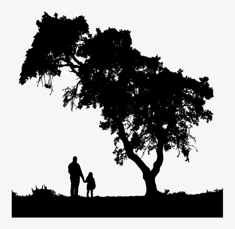 Child-2028325 960 720 - Father And Daughter Silhouette Clip Art, transparent png download