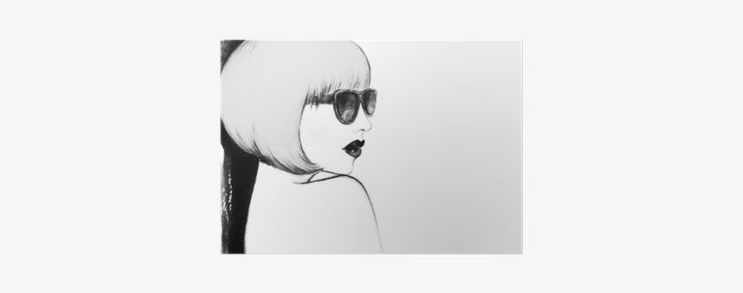 Woman With Glasses - Watercolor Painting, transparent png download