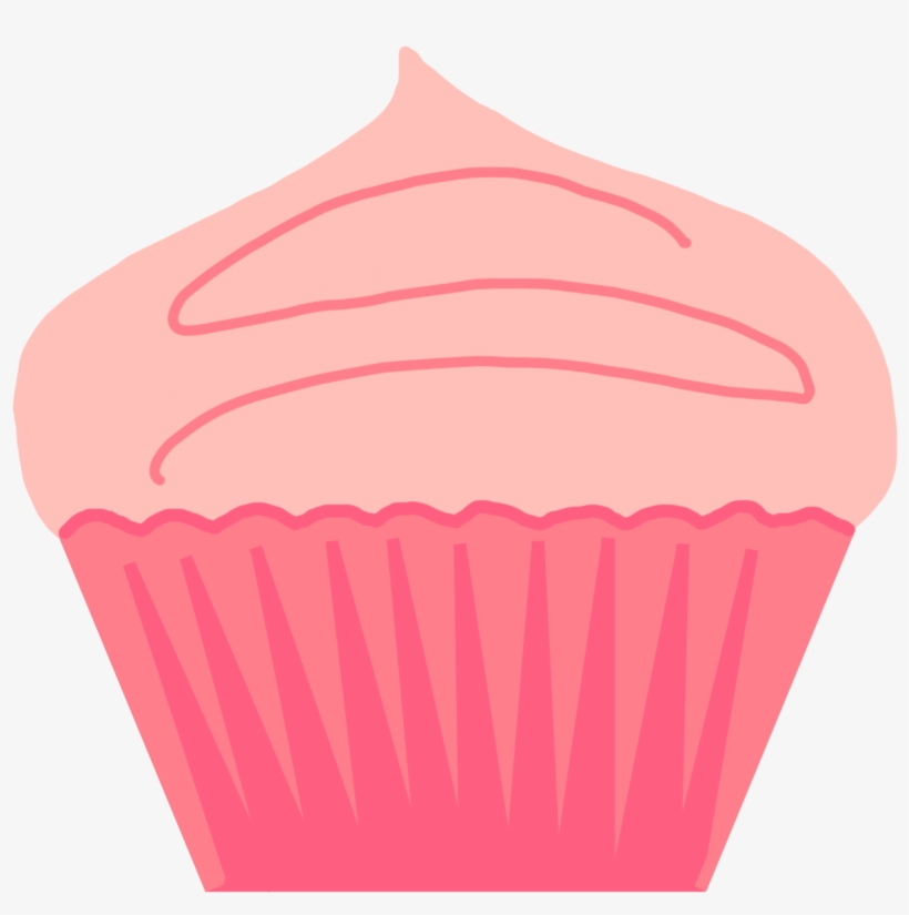 Fancy Cupcake Clipart - Pink Cupcake, transparent png download
