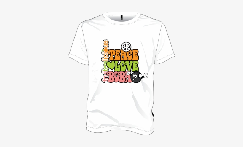 Peach Love Boba T Shirt - Reggae Peace Love Music 2.25" Button, transparent png download