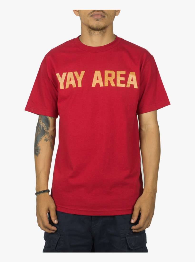 49ers Yay Area Tee - T-shirt, transparent png download