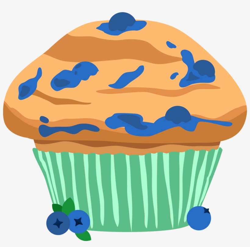 Wild Blueberry Muffins - Muffin, transparent png download