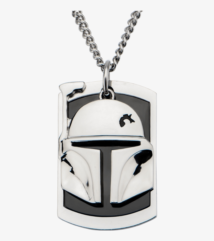 Star Wars Necklace Dog Tag Boba Fett, transparent png download