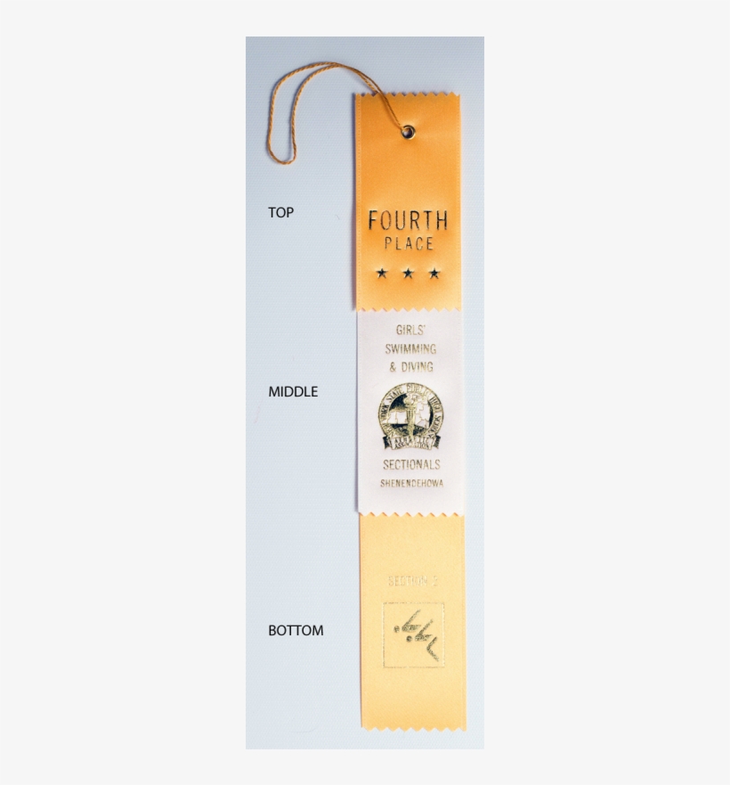 3 Custom 2 X 12 3 Layer Award Ribbonribbonsrb3 920 - Signage, transparent png download