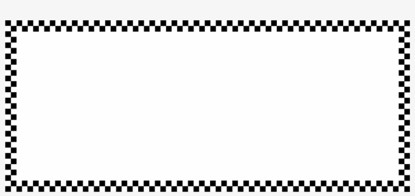 Checkered Borders And Frames Clipart - Glass Transparent PNG - 958x406
