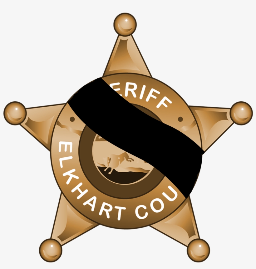 Police Memorial - Elkhart County Sheriff Department Badge, transparent png download