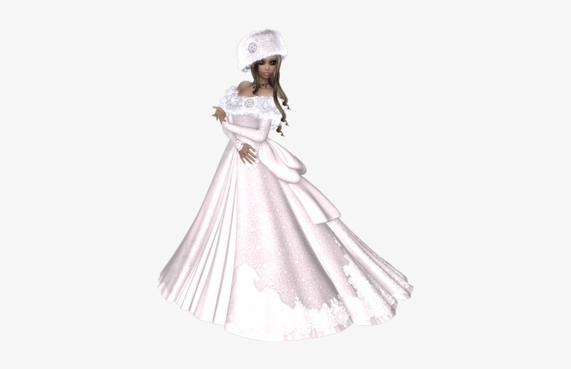 Snow-girl - Gown, transparent png download