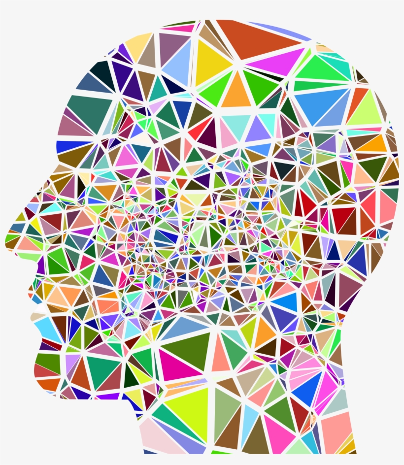 This Free Icons Png Design Of Low Poly Shattered Man, transparent png download