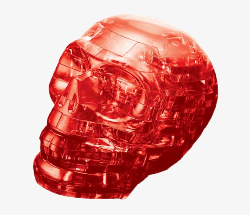 3d Crystal Puzzle - Red Skull 3d Puzzle, transparent png download