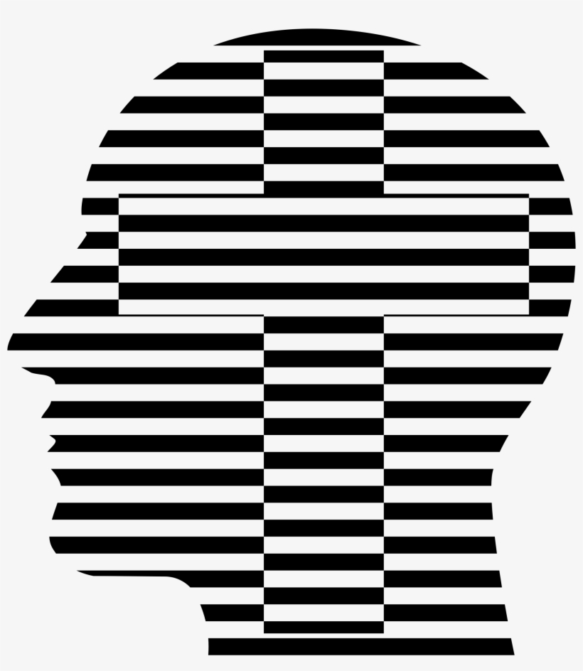 This Free Icons Png Design Of Man Head Silhouette Fractal, transparent png download