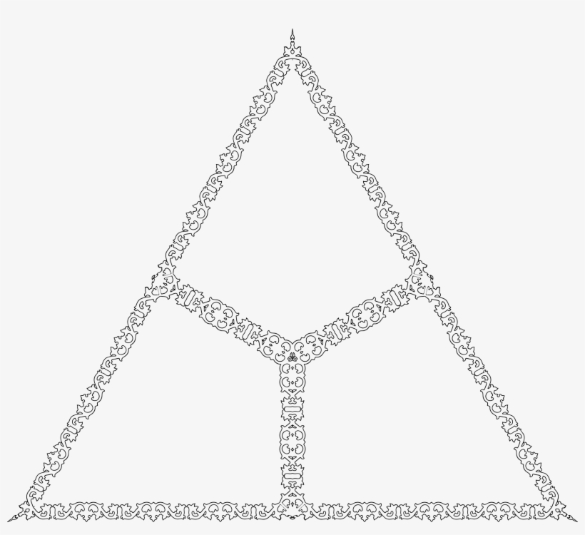 Decorative Flourish Silhouette Clipart - Chain, transparent png download