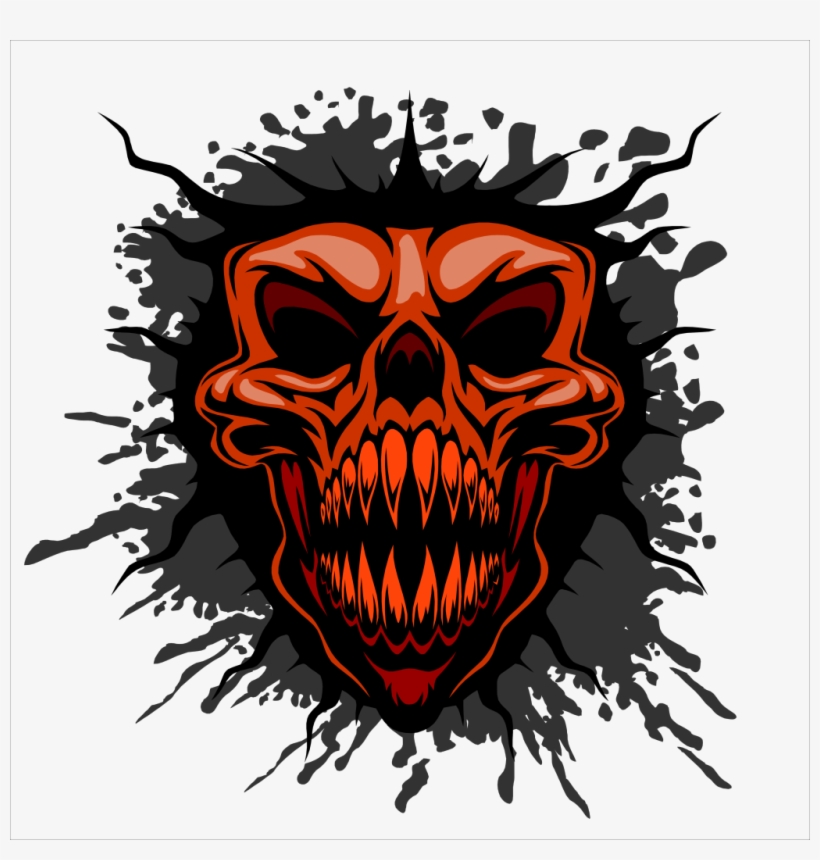Skulls Transparent Angry - Illustration, transparent png download
