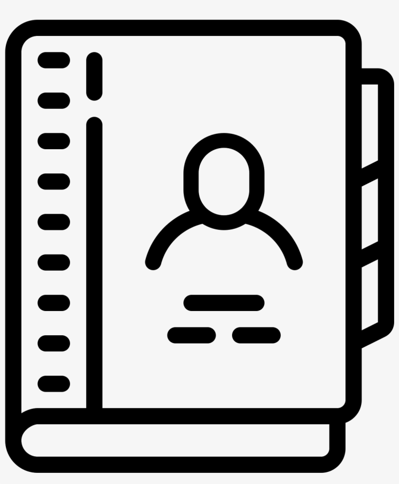The Icon Is Of A Gender-less Human Face And Upper Torso - Books Icon Png, transparent png download