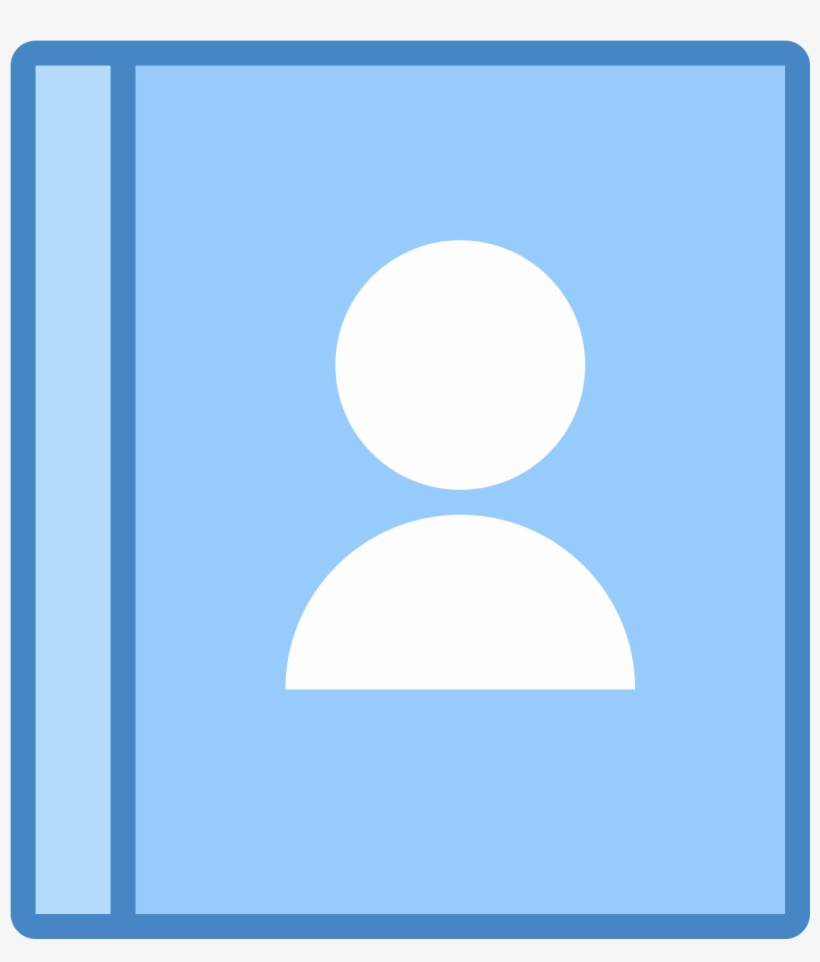 The Icon Is Of A Gender-less Human Face And Upper Torso - Book, transparent png download