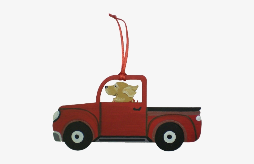 Red Truck Dog Breed Ornament - Dog, transparent png download