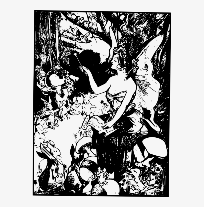 Vector Magic Wand Line Art Drawing - Vector Graphics, transparent png download