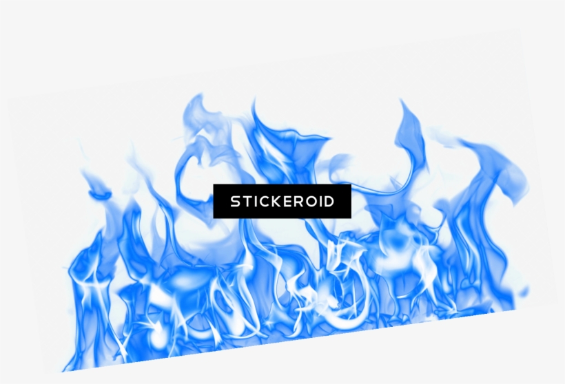 Large Blue Fire - Blue Fire Png Hd, transparent png download