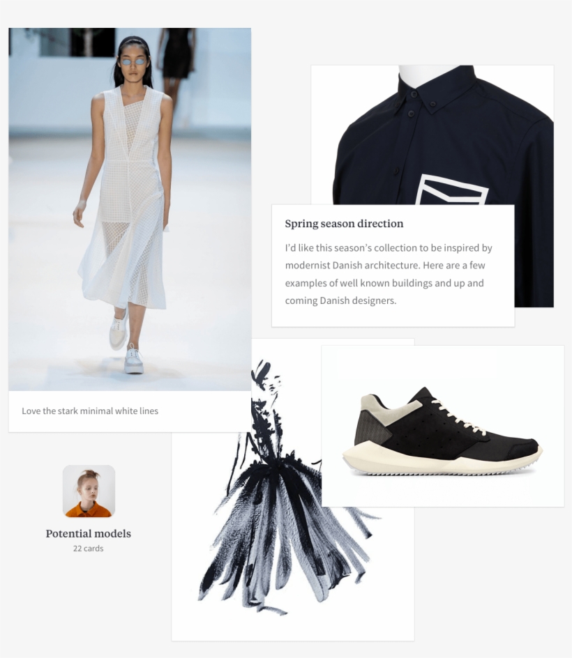 Create A Moodboard With Images And Text Side By Side - Fashion, transparent png download