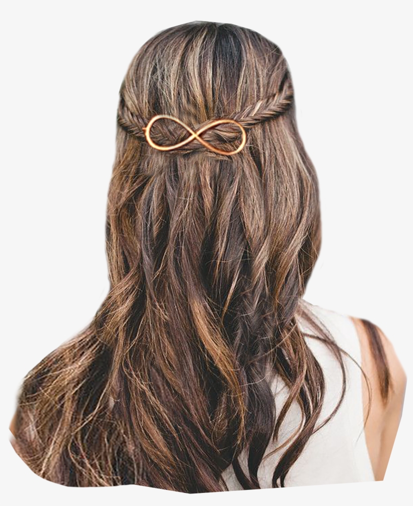 Infinity Clip - Mia Infinity Shape Hair Clip And Wavy Bobby Pins-clip, transparent png download