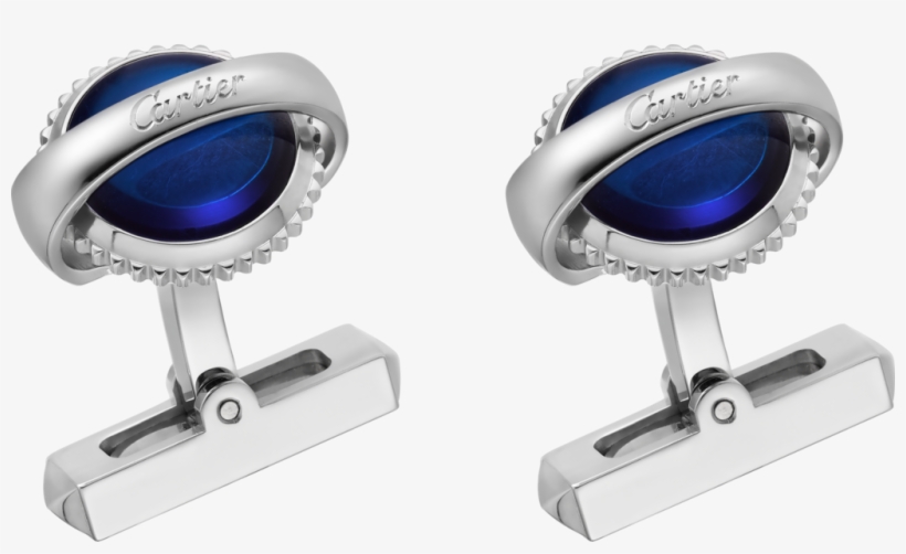Ballon Bleu De Cartier Silver Cufflinkssterling Silver, - Cartier Ballon Bleu Cufflinks, transparent png download