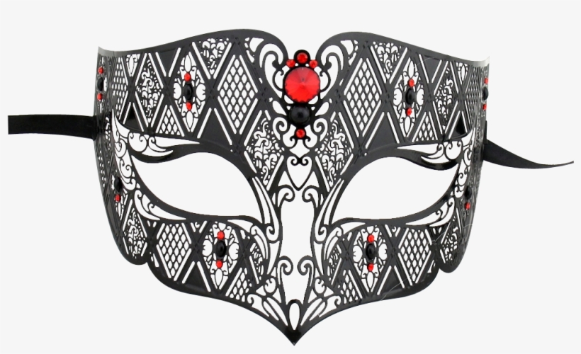 Black Masquerade Masks Png - 1bay Men's Laser Cut Masquerade Mask Black, transparent png download