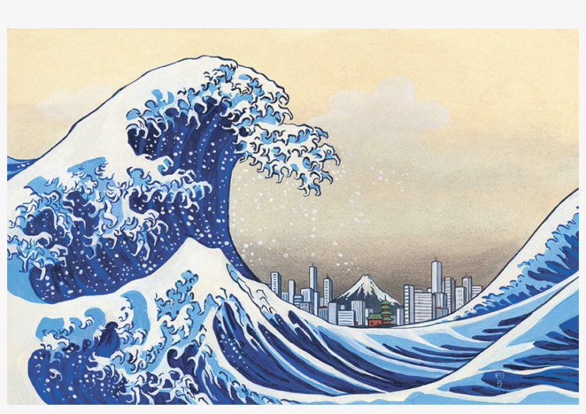 Obsidian Eagle S Blasphemous Bazaar Author Central - Japanese Blue Wave Painting, transparent png download