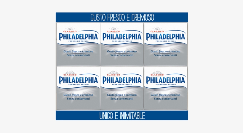 Kraft Philadelphia Classica 25gr X6 - Philadelphia Original Soft Cheese 180 G, transparent png download