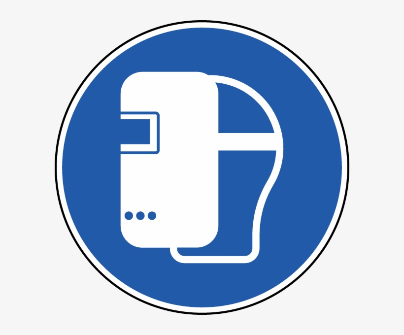 Wear A Welding Mask Label - Welding Safety Sign, transparent png download